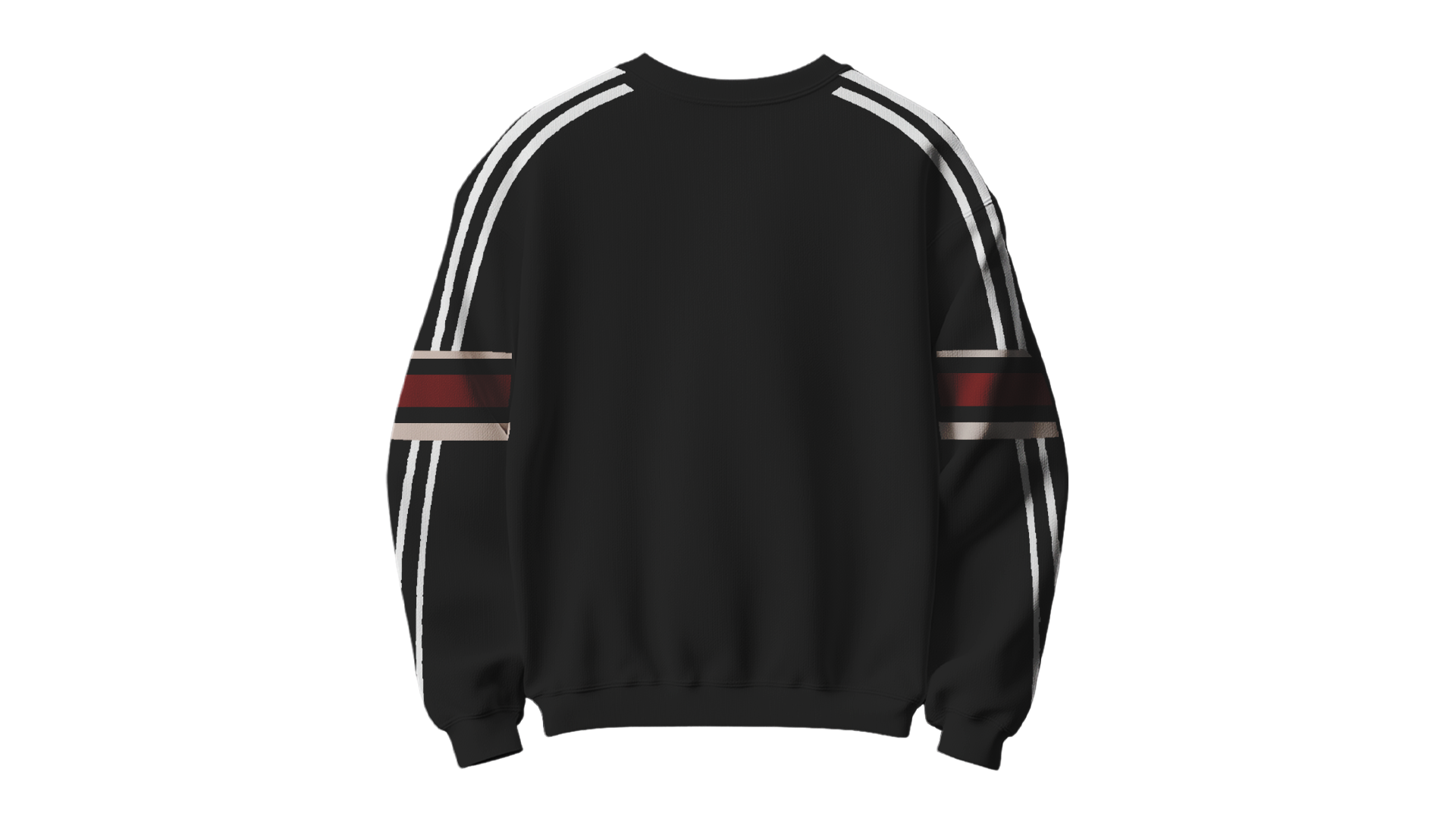 90'S COLLECTION - Özel Tasarım Siyah Şeritli Sweatshirt